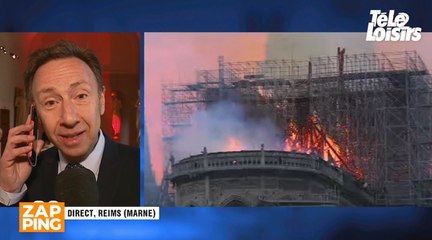 Incendie à Notre-Dame de Paris : au bord des larmes, Stéphane Bern s'exprime en direct, "c'est un drame national"