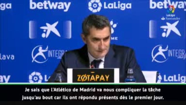 34e j. - Valverde : L'Atlético va nous compliquer la tâche jusqu'au bout