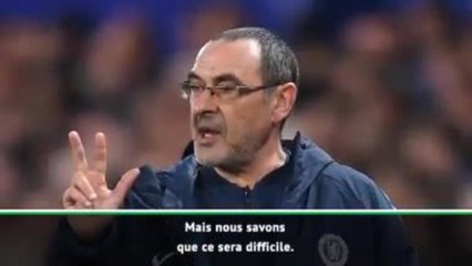 Quarts - Sarri : ''Nous voulons gagner la Ligue Europa''