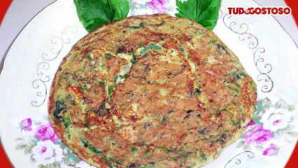 Omelete de espinafre e queijo