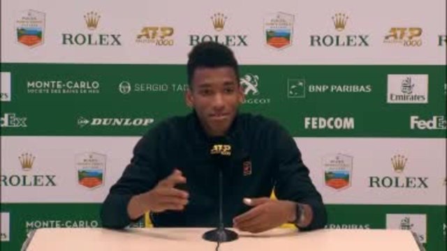 Monte-Carlo - Auger-Aliassime : Une surface agréable à jouer