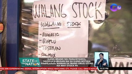 Download Video: Ilang brand ng paracetamol, nagkakaubusan na sa ilang botika... | SONA