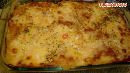 Lasanha rápida com requeijão