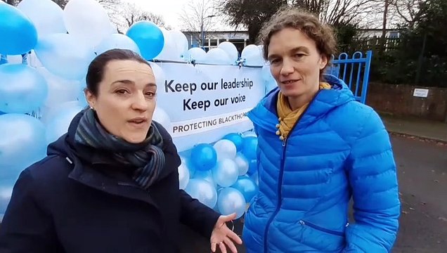 Parents demonstrate outside Blackthorns Community Primary Academy in Lindfield