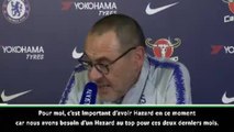 Chelsea - Sarri toujours aussi incertain quant à l'avenir d'Eden Hazard