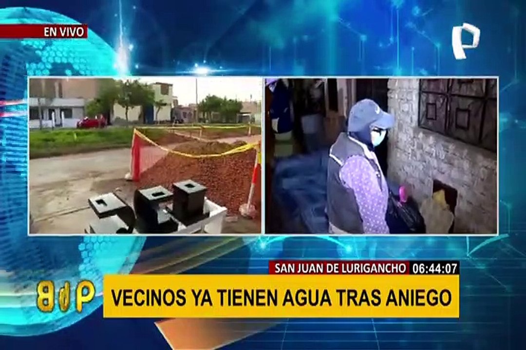 SJL: Sedapal restablece servicio de agua potable tras culminar reparaciones de tubería
