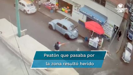 Captan en video balacera en Cuautepec; hay un herido grave