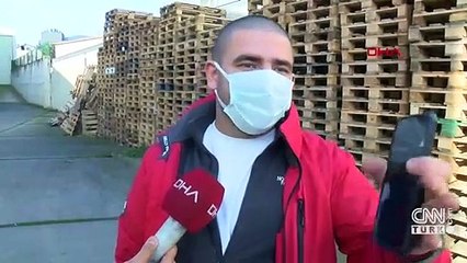 Palet hırsızları kamerada