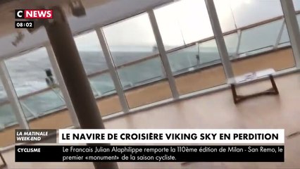 Viking Sky : les images spectaculaires du navire de croisière en difficulté au large de la Norvège