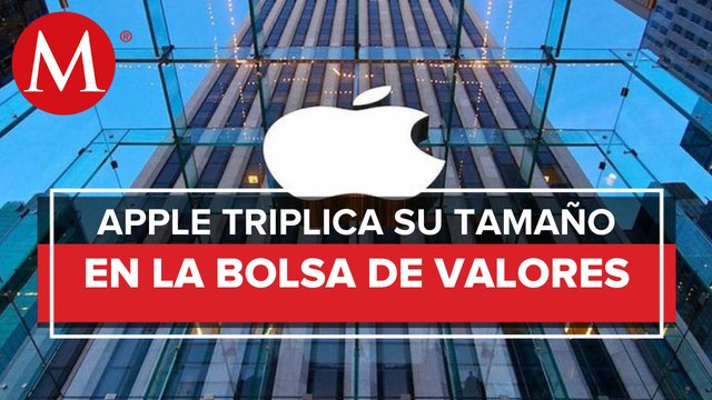 Apple alcanza valor de 3 billones de dólares en bolsa