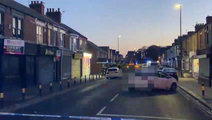 Collision in Grainger Street, Hartlepool