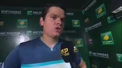Indian Wells - Raonic : "Une bonne expérience"