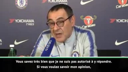 28e j. - Sarri : "Je ne suis pas sous pression"