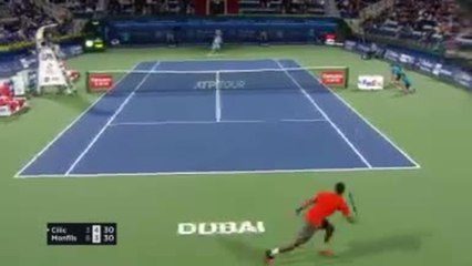 Dubaï - Monfils fait tomber Cilic d'entrée !