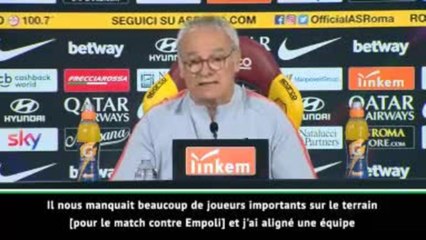 Roma - Ranieri : "J'ai dit à mes joueurs de ne pas avoir peur"