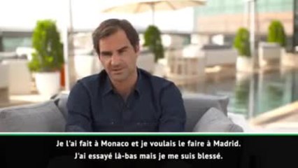 Dubaï - Federer : "Je suis heureux de rejouer bientôt sur terre battue"
