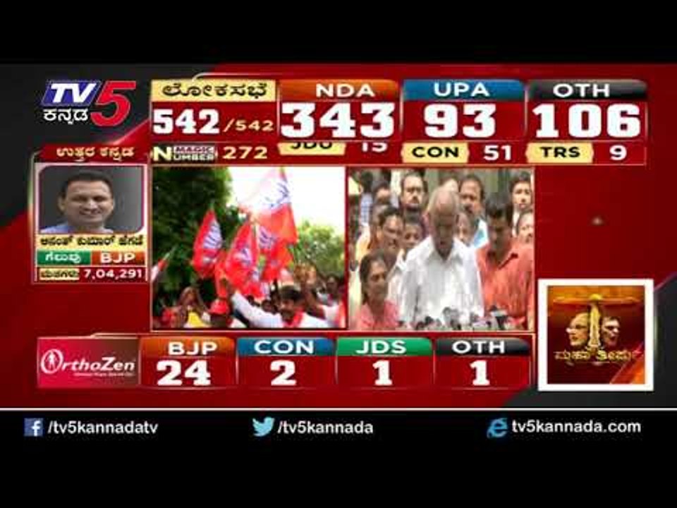 ಬಿಜೆಪಿ ಭರ್ಜರಿ ಗೆಲುವಿನ ಬಗ್ಗೆ ಬಿ.ಎಸ್.ಯಡಿಯೂರಪ್ಪ ಮಾತು | BS Yeddyurappa | TV5 Kannada