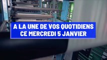 A la une de vos quotidiens ce mercredi 5 janvier