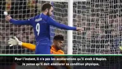 29e j. - Sarri : "Higuaín doit améliorer sa condition physique"