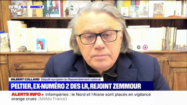Pour Gilbert Collard, le ralliement de Guillaume Peltier à Éric Zemmour montre qu'il y a des dissensions très réelles chez LR