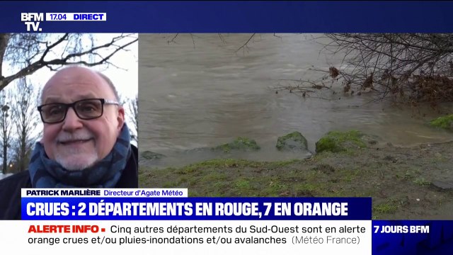 Intempéries: Les crues seront beaucoup plus importantes que celles du mois de décembre , assure le directeur d'Agate Météo