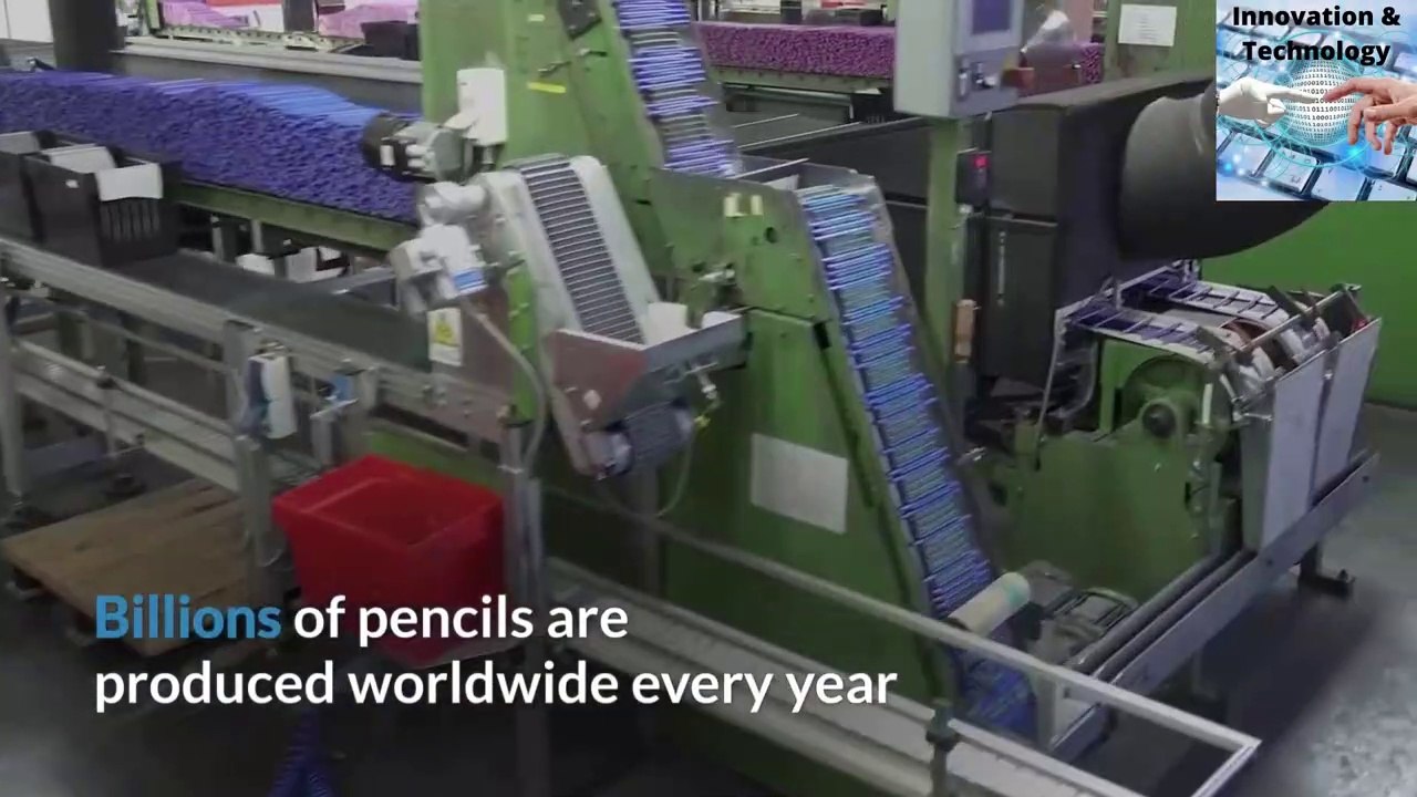 The process behind making pencils is pretty interesting,