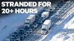 VIDEO: Hundreds of drivers are stuck on I-95 after heavy snowfall