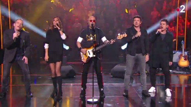 Garou, Zazie, Pascal Obispo, Patrick Bruel et Marc Lavoine reprennent Allumez le feu dans Taratata 100% au Zénith