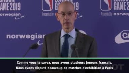 NBA - Adam Silver confirme que la NBA pourrait venir à Paris l'an prochain !