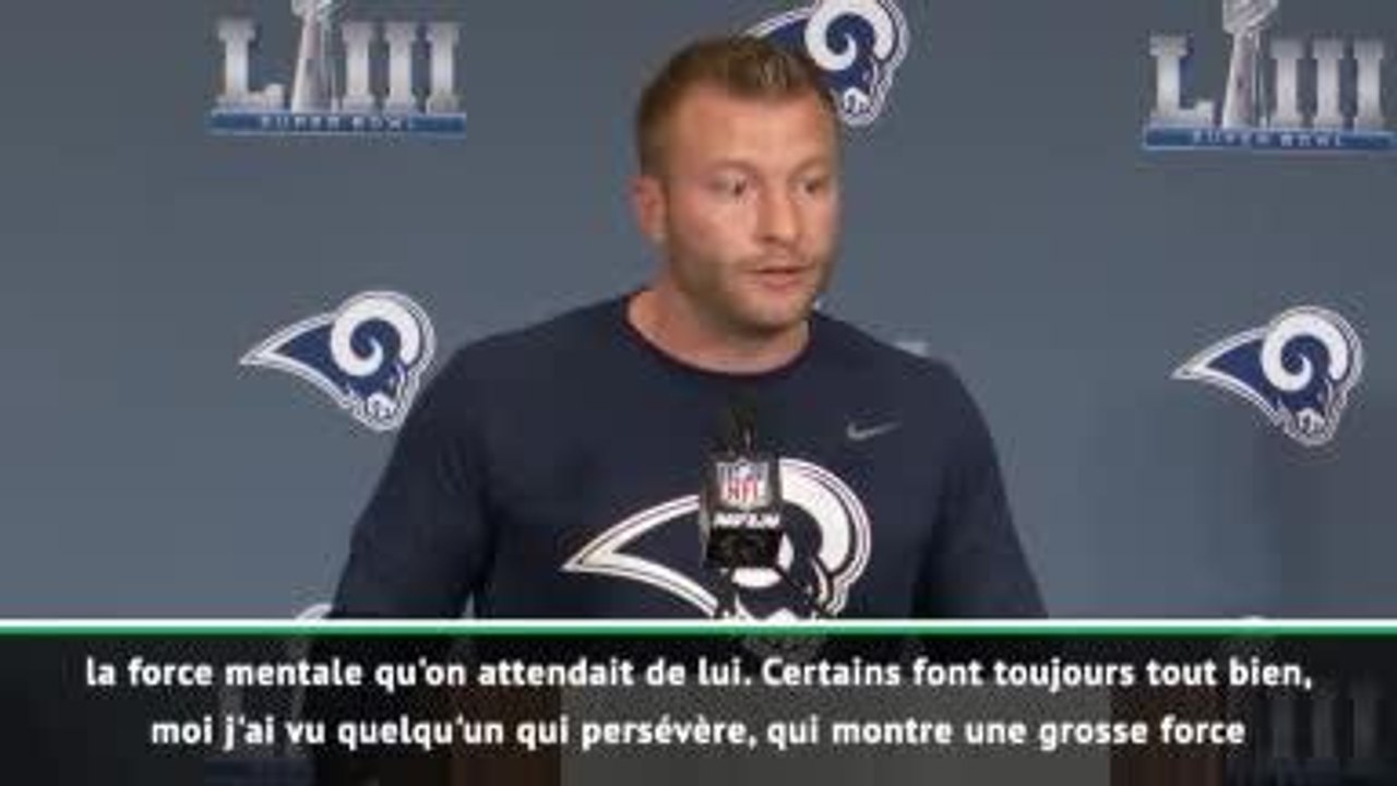 Superbowl LIII - McVay : ''Gurley est fort mentalement''