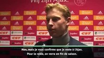 Transferts - De Jong : ''Je reste à l'Ajax cet hiver !''