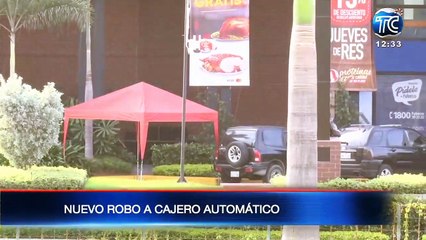 Se registró un nuevo robo a cajero automático en Daule