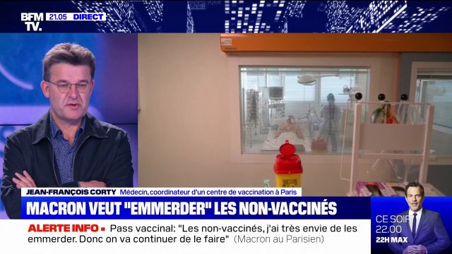 Emmerder les non-vaccinés: pour Jean-François Corty, les mots employés par le président sont peut-être un peu abusifs