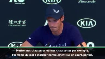 Open d'Australie - Murrray : ''Je souffre même en mettant mes chaussures''