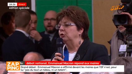 "Notre pays va droit dans le mur" : une maire interpelle Emmanuel Macron en ouverture du Grand débat national