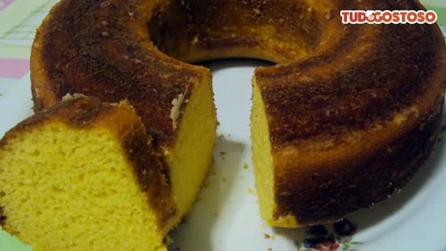 Bolo de fubá sem glúten sem lactose e sem açúcar
