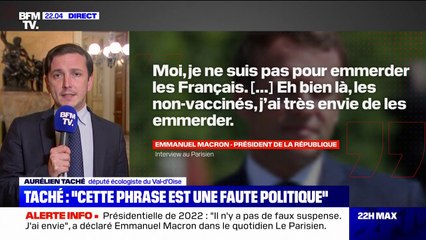 Aurélien Taché: "C'est la première fois que je vois un président de la République assumer ne pas être le président de tous les Français"