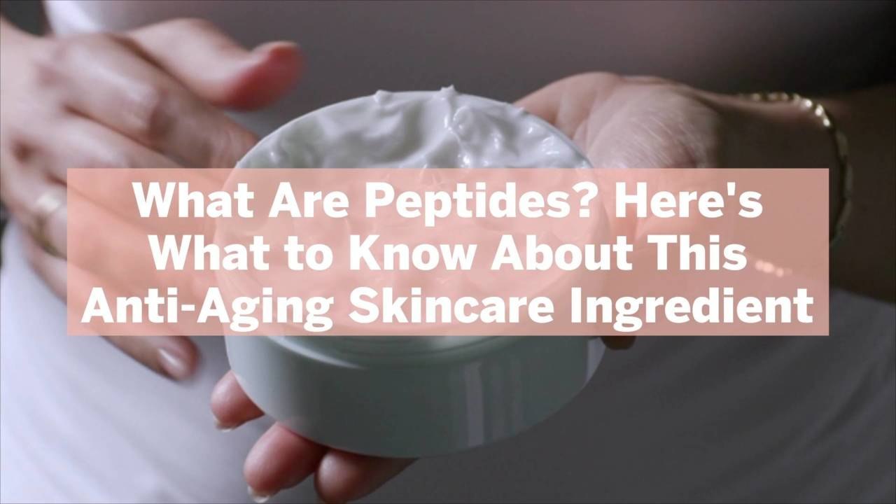 What Are Peptides? Here's What to Know About This Anti-Aging Skincare Ingredient