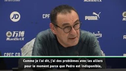 21e j. - Sarri a des "des problèmes avec les ailiers"