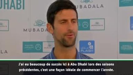 Abu Dhabi - Djokovic : ''Surfer sur ma bonne dynamique''
