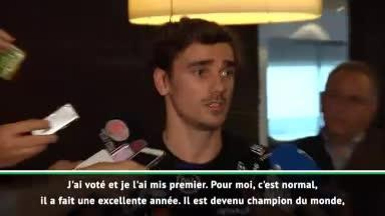 Meilleur joueur français de l'année - Griezmann: "Mbappé le mérite"