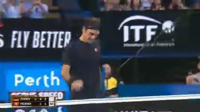 Hopman Cup - Federer ne fait qu'une bouchée de Zverev