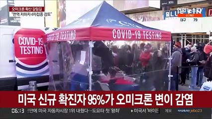 미국 신규 확진자 95%가 오미크론 변이 감염