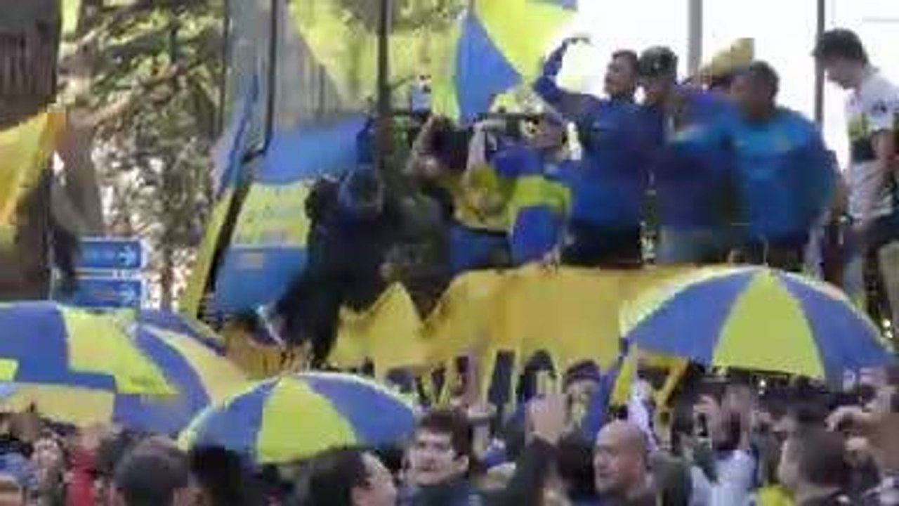 Libertadores - Les supporters de Boca mettent l'ambiance à Madrid
