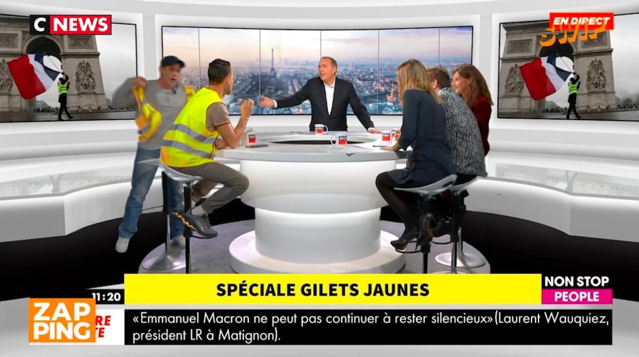 Une députée LREM incapable de donner le montant du SMIC, un gilet jaune quitte le plateau en direct sur CNews