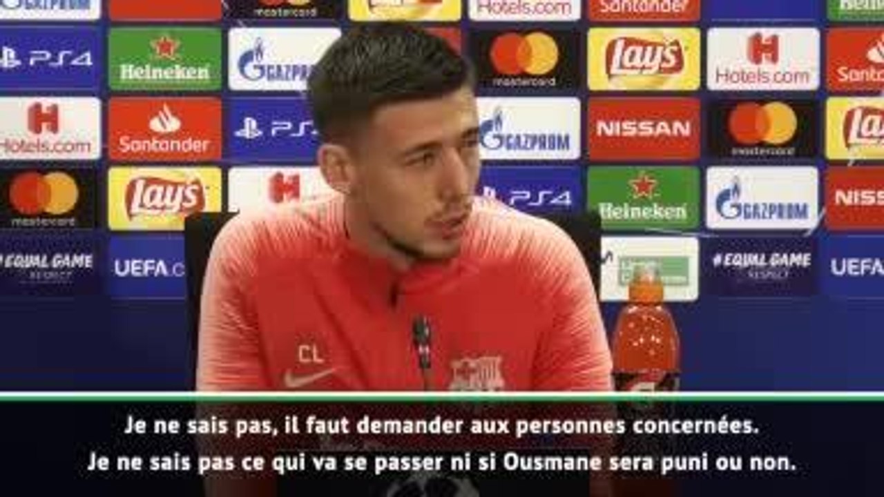 Barcelone - Lenglet : "Je ne sais pas si Dembélé sera puni ou pas"