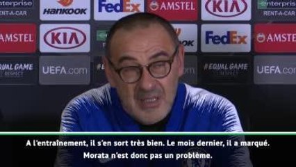 Groupe L - Sarri : "Morata a marqué avec sa nouvelle coupe de cheveux"