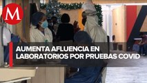 Reportan largas filas en farmacias de Oaxaca para realizar pruebas de covid-19