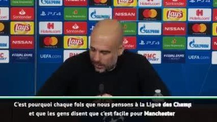 Groupe F - Guardiola : "La Ligue des Champions n'est pas facile pour nous"