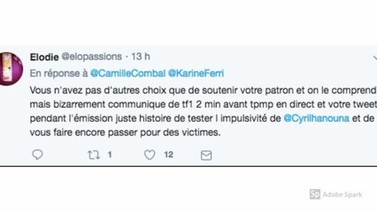 Conflit Karine Ferri/Cyril Hanouna : les fanzouzes furieux contre Camille Combal (REVUE DE TWEETS)